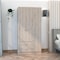 Tuhome Austral 3 Door Armoire with Drawers, Shelves, and Hanging Rod, Light Gray CLZ5534 - alternate 4